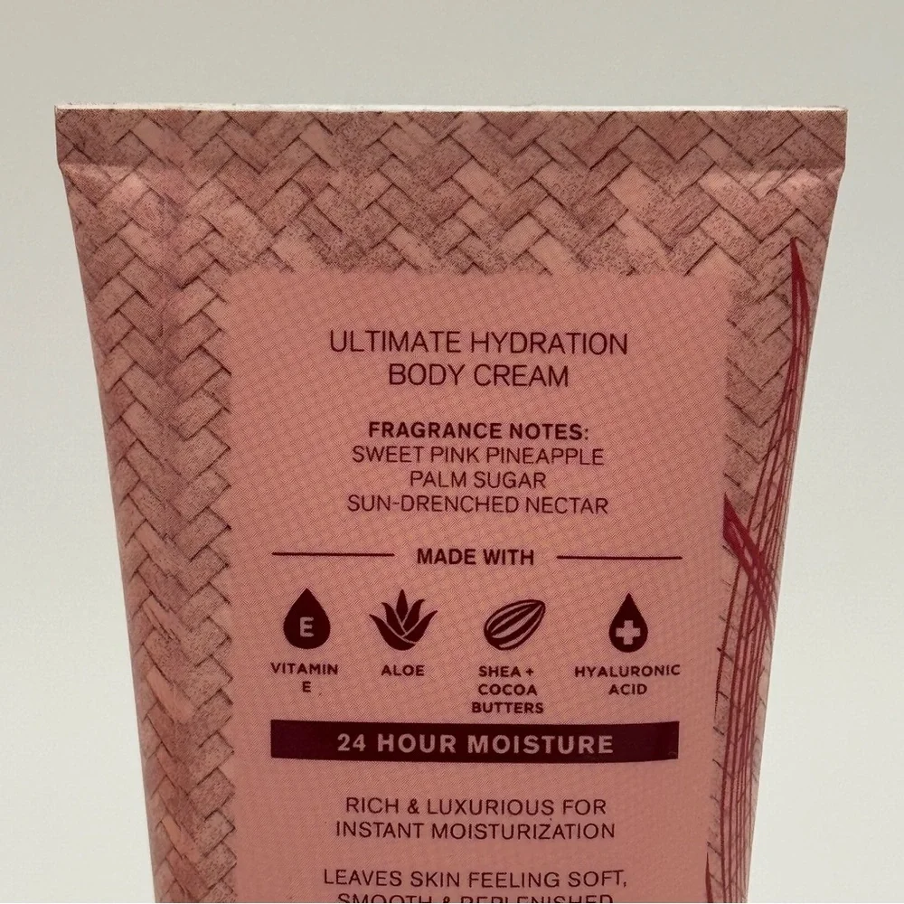 Bath & Body Works Pink Pineapple Sunrise Body Cream & Body Wash Tropical Set NWT